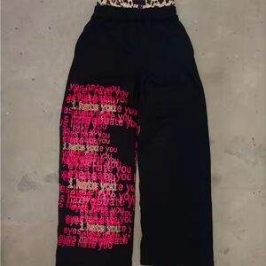 "i hate you" y2k sweatpants